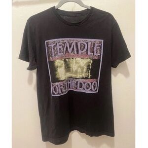 TEMPLE OF THE DOG Vintage 90s RARE Grunge Band Tee T Shirt Black VTG